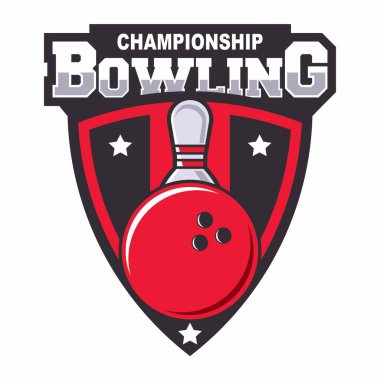 Bowling logosu tasarım şablonu