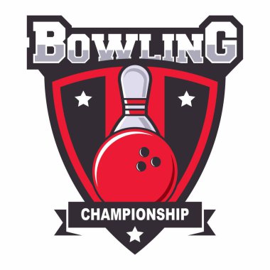 Bowling logosu tasarım şablonu