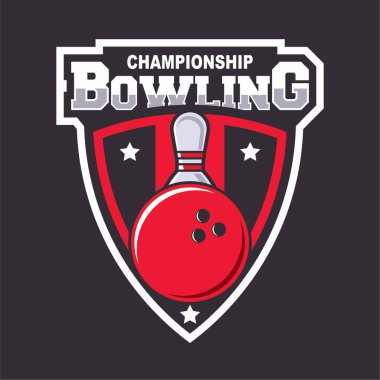 Bowling logosu tasarım şablonu