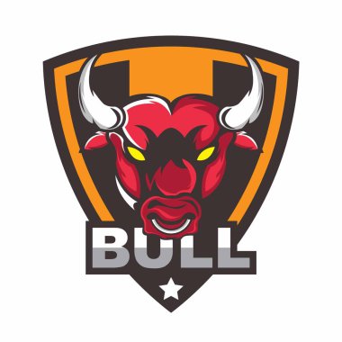 İş için boğa logo şablonu