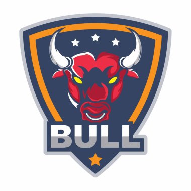 İş için boğa logo şablonu