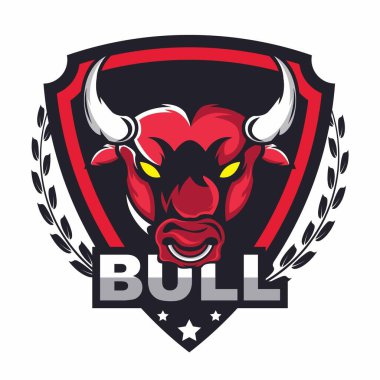 İş için boğa logo şablonu