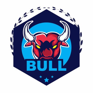 İş için boğa logo şablonu