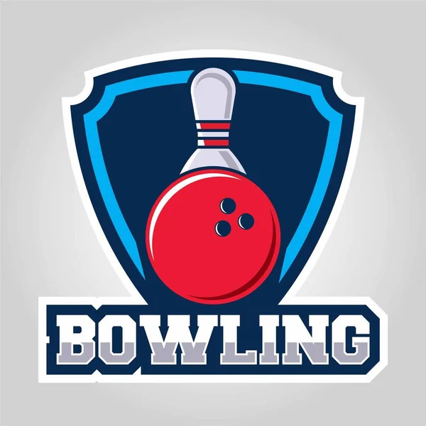 Modèle Conception Logo Bowling — Image vectorielle