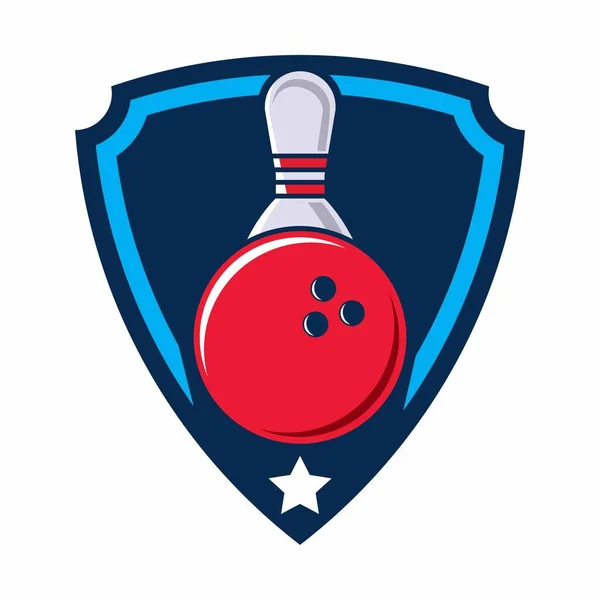 Modèle Conception Logo Bowling — Image vectorielle