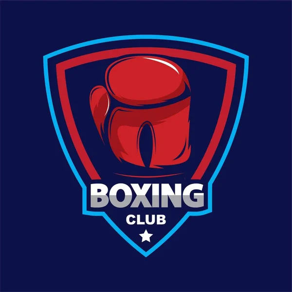 Modelo Logotipo Boxe Para Empresas — Vetor de Stock