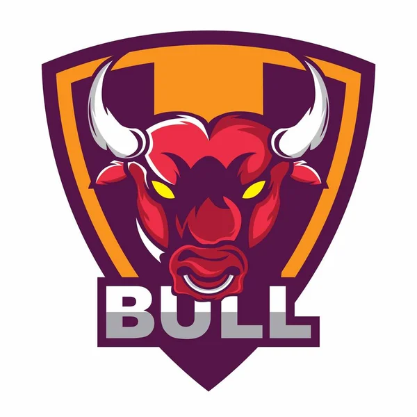 Modelo Logotipo Bull Para Empresas —  Vetores de Stock