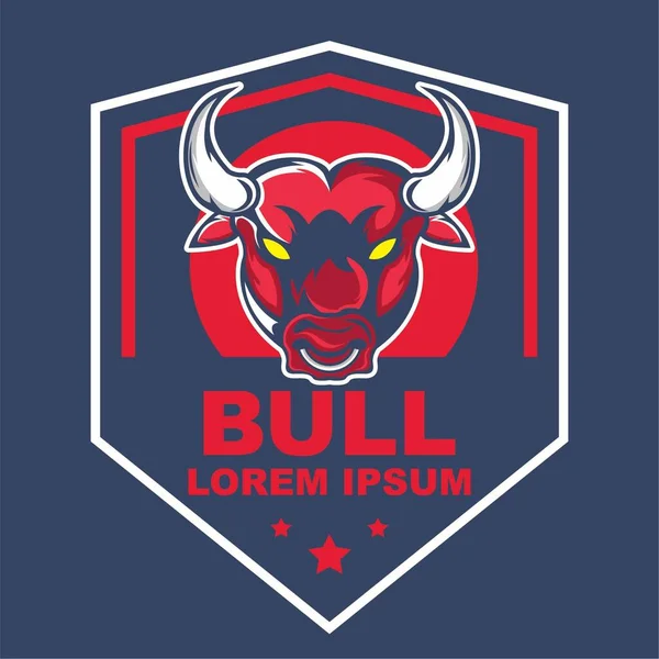 İş için boğa logo şablonu