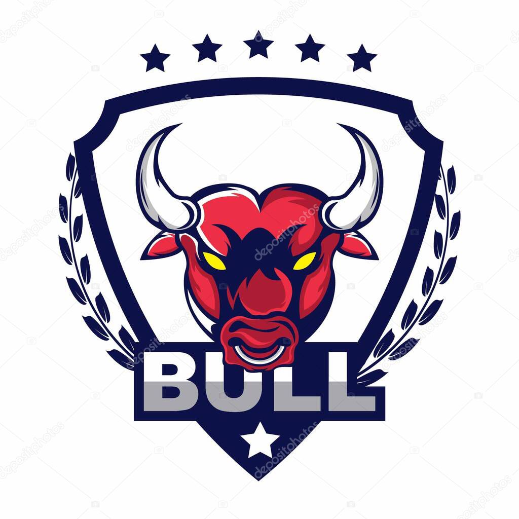 Bull logo template for business