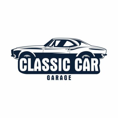 İş için klasik araba logo şablonu