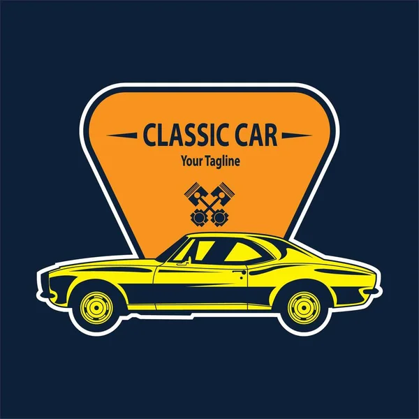 İş için klasik araba logo şablonu