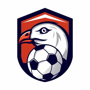 Kel kartal kafasının vektör çizimi