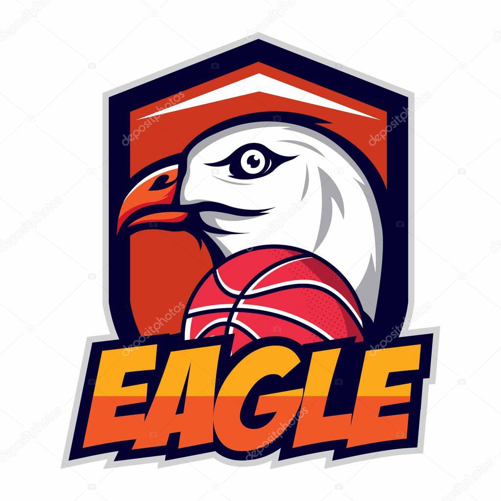 Vector illustration of bald eagle head