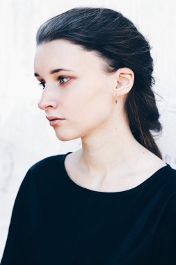 Genç güzel kadın.