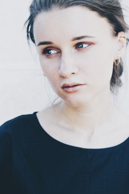 Genç güzel kadın.