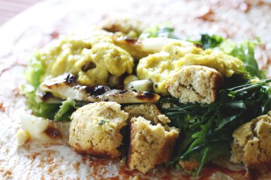 Vejetaryen ev yapımı falafel 