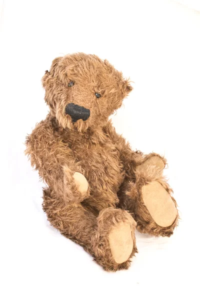 Isolated Antique Teddy Bear — Stock Photo, Image