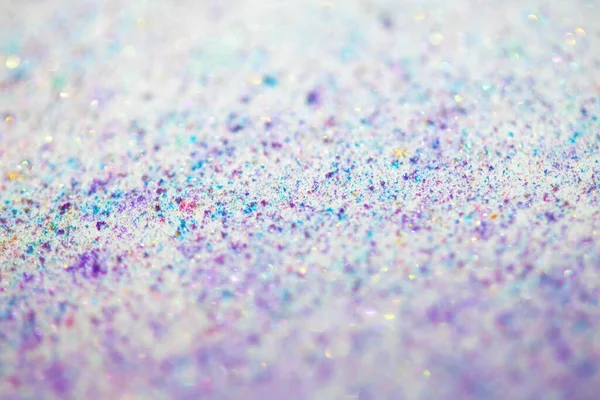 Een Close Van Mica Glitter Met Bokeh Als Achtergrond — Stockfoto