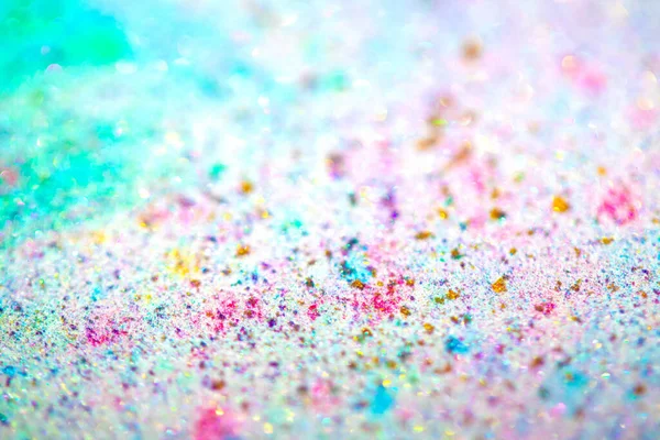 Een Close Van Mica Glitter Met Bokeh Als Achtergrond — Stockfoto