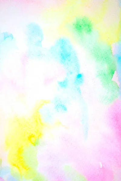 Gentle Watercolour Blurred Painted Rainbow Colours Background — Stock Photo, Image