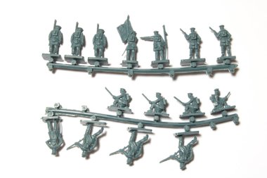 Kurşun Vintage Oyuncak Askerleri Koleksiyonu