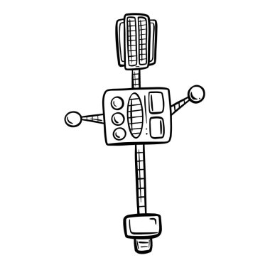 Cartoon Robot Vector Image Funny Character