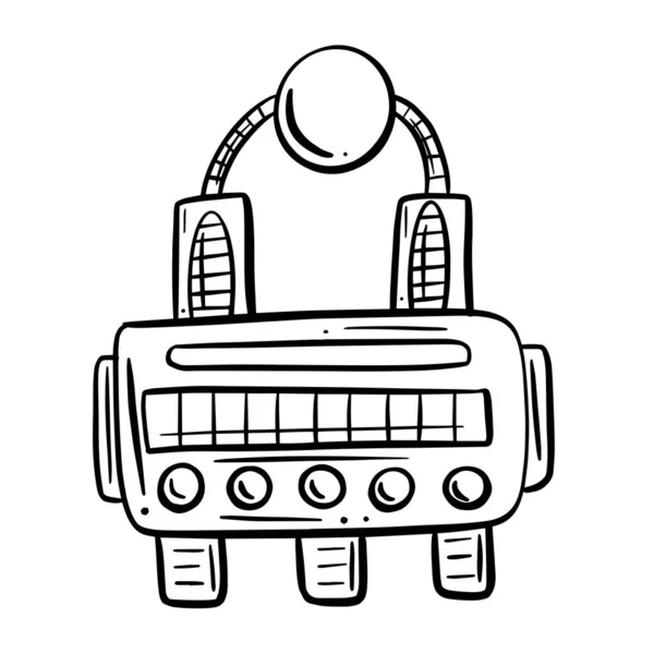 Cartoon Robot Vector Image Funny Character — Vettoriale Stock