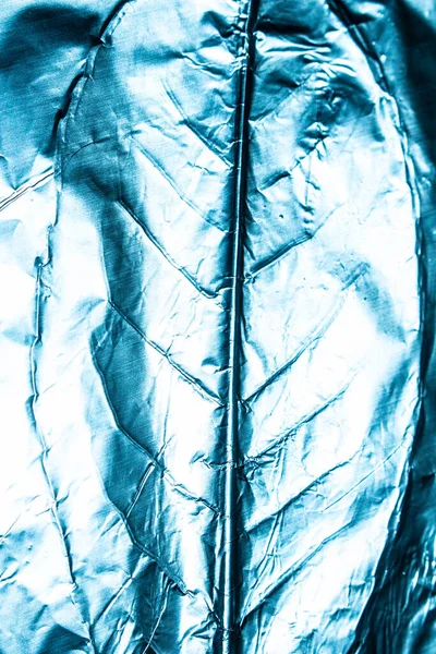 A Holographic Foil Leaf and Leaves with Veins Texture Shiny Pattern