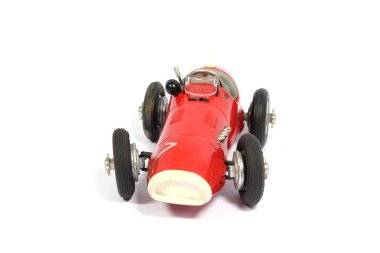 Klasik Oyuncak Yarış Arabası Beyaz arka planda