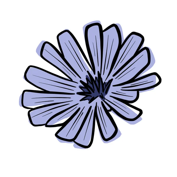 Een Logo Ontwerp Van Een Wilde Bloem Icoon Boterbloem Daisy — Stockvector