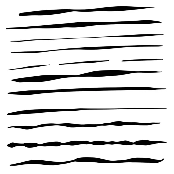 Coleção Kooky Black Lines Vector — Vetor de Stock