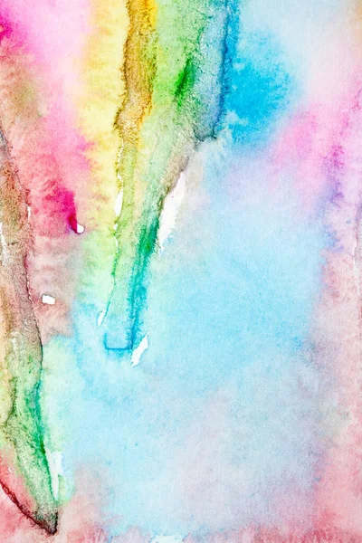 Pretty Vibrant Rainbow Watercolour Paint Patterns Background — Stock Photo, Image