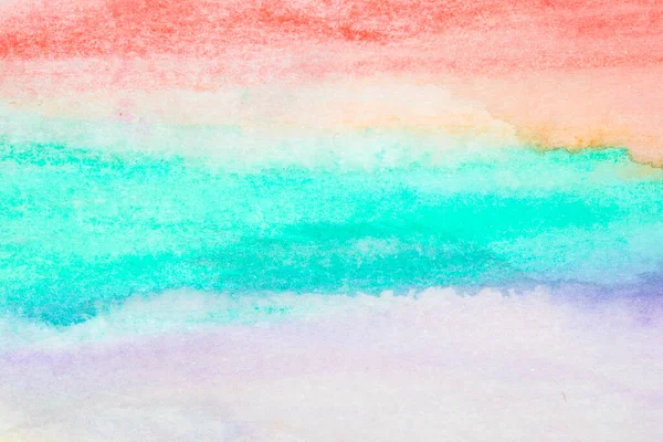 Pretty Vibrant Rainbow Watercolour Paint Patterns Background — Stock Photo, Image