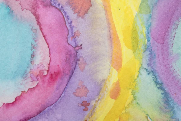 Pretty Vibrant Rainbow Akvarel Malířské Vzory Pro Pozadí — Stock fotografie