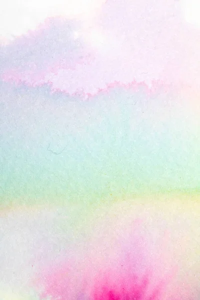 ホワイトペーパーの優しいパステルカラーの水彩画の背景 — ストック写真