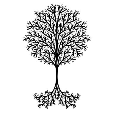 Yaşam Ağacı El Çizimi Tasarım Vektörü