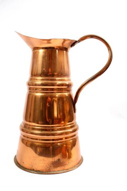 Antika Çaydanlık ya da Beyaz Arkaplan 'lı Kahve fincanı