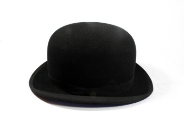 Beyaz Arkaplanda Siyah Şapka