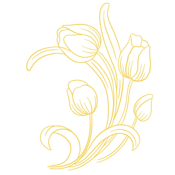 Стиль Векторного Мистецтва Квіткове Татуювання Валентинок — стоковий вектор