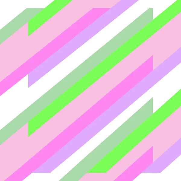 ジグザグの幾何学的緑とピンクの線 — ストック写真