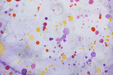 Canlı Boyalı Sıçramalar ve Soyut Suluboya Dokulu Arkaplan