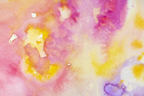 Vibrant Painted Splatters Abstract Watercolour Textured Background — Stock Photo, Image