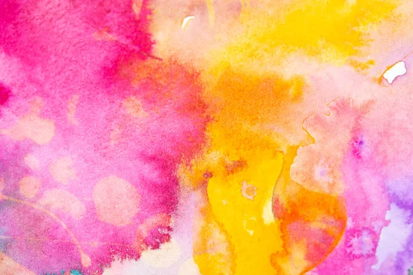 Vibrant Painted Splatters Abstract Watercolour Textured Background — Stock Photo, Image
