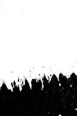 Soyut Tasarım İçin Siyah Boya Çizgileri ve Beyaz Arkaplanda Çizgiler