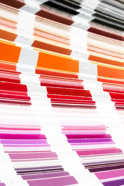 Mehrfarbige Farbkarte Nahaufnahme Mit Verschiedenen Schattierungen Für Den Hintergrund — Stockfoto
