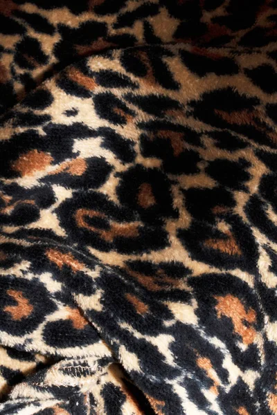 A Fabric Fur Leopard Animal Print Background