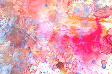 Acrylic Boya Sıçrama ve Çizgiler Beyaz Çizgi üzerinde