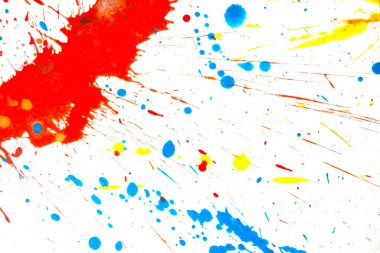 Acrylic Boya Sıçrama ve Çizgiler Beyaz Çizgi üzerinde