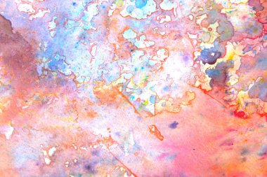 Acrylic Boya Sıçrama ve Çizgiler Beyaz Çizgi üzerinde