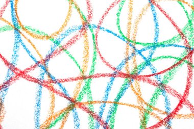 Girdaplı renkli pastel boya çocuk yaratıcı soyut arka plan çizgileri gibi